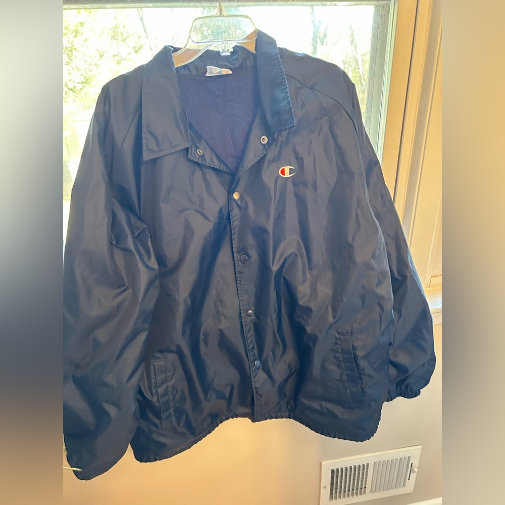 Champion Navy Blue Windbreaker Jacket